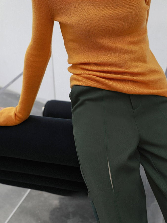 Cycut Hem Slit Pants HL3828
