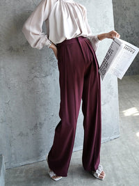 Loose Draped Wide Leg Pants HL3509