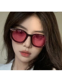 Black Frame Colored Lens Sunglasses HL3639