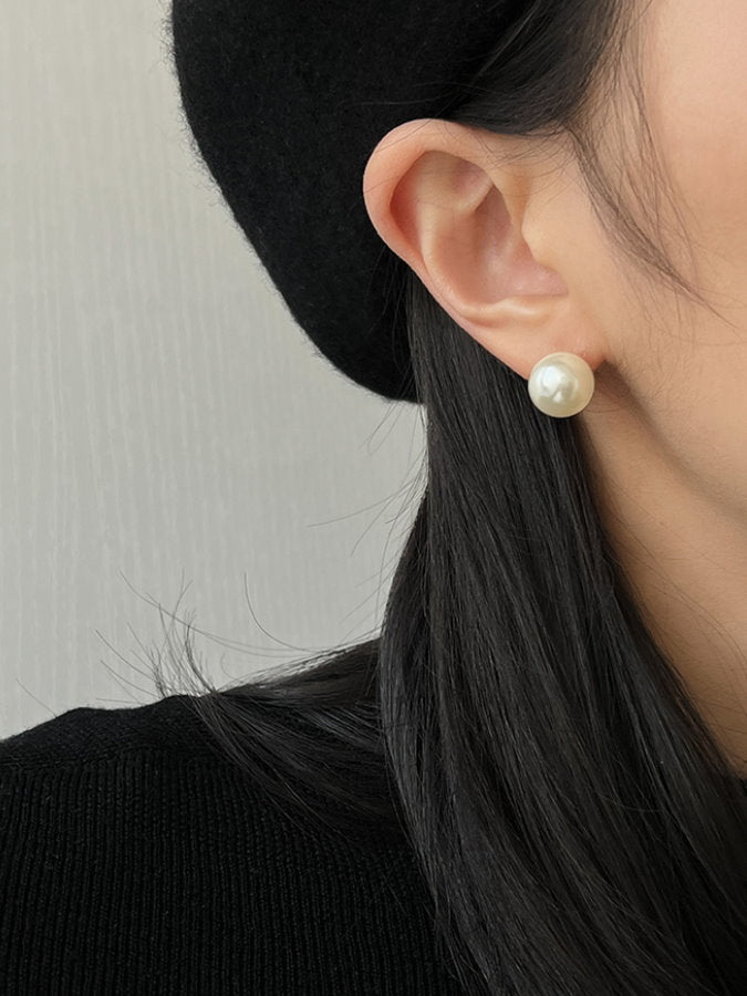 Simple Pearl Earrings_HL4288