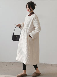 Quilted Pullover Coat HL3920