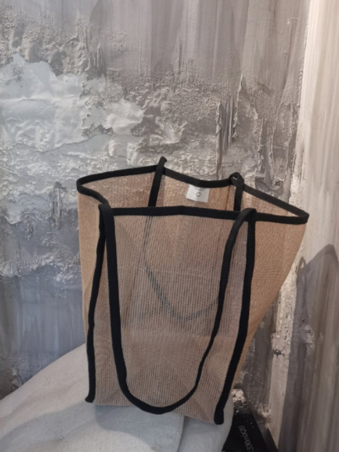 Piping mesh tote bag HL3567