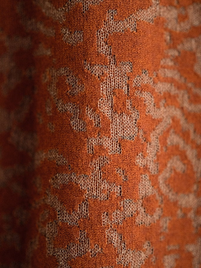Jacquard Knit Straight Pants HL3908