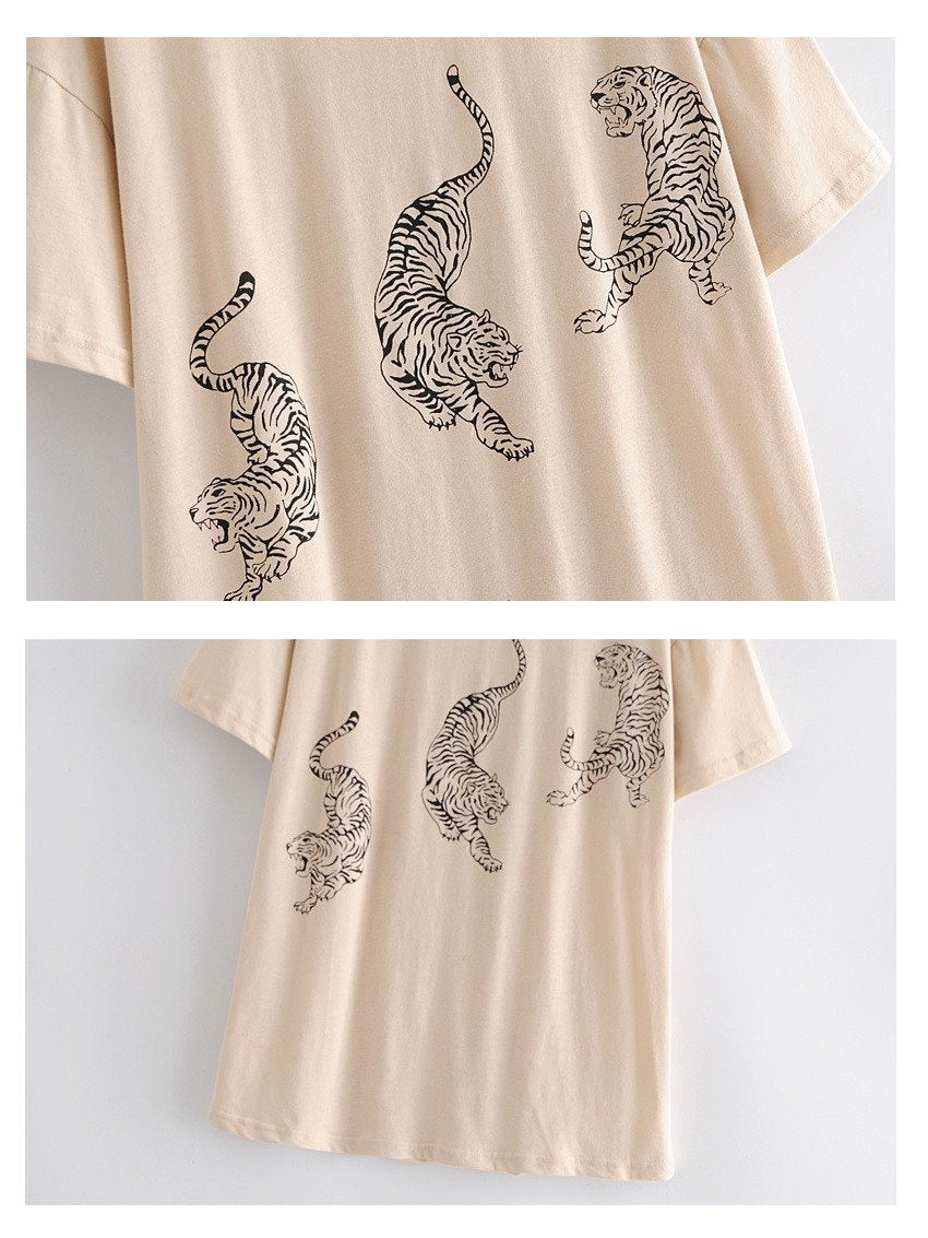 Tiger graphic T-shirt 9163