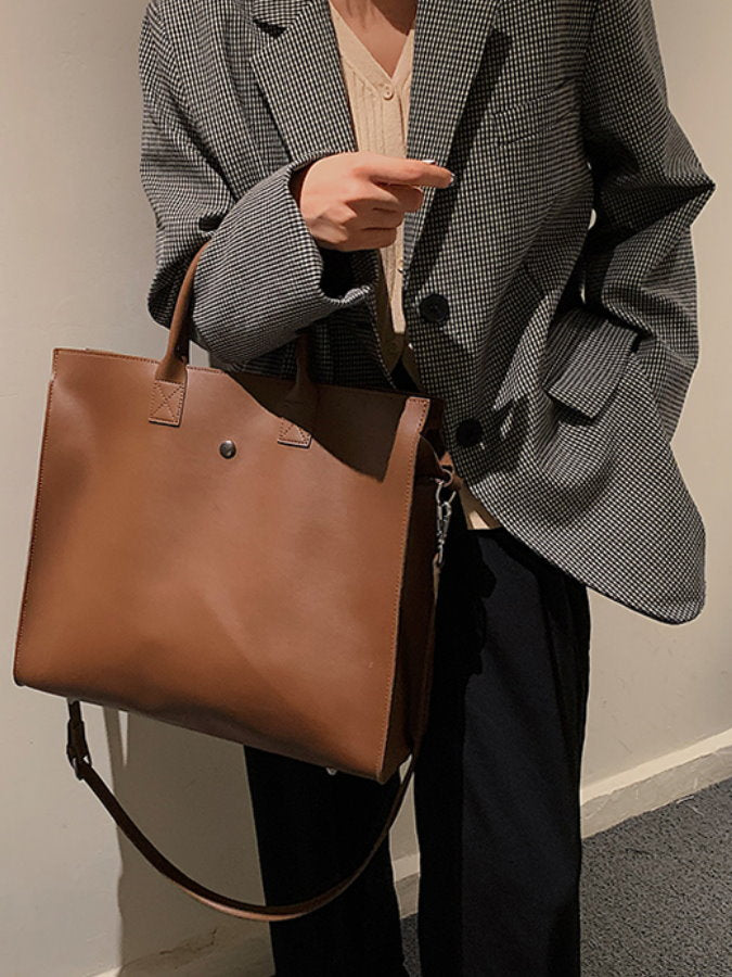 PU leather 2-way tote bag HL3881