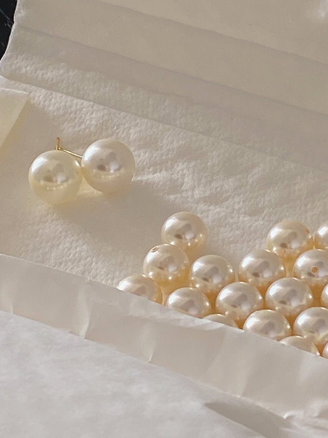 Simple Pearl Earrings_HL4288