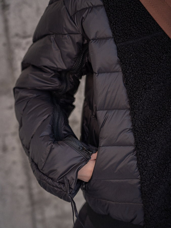 Quilted Bored Docking Down Jacket HL4208
