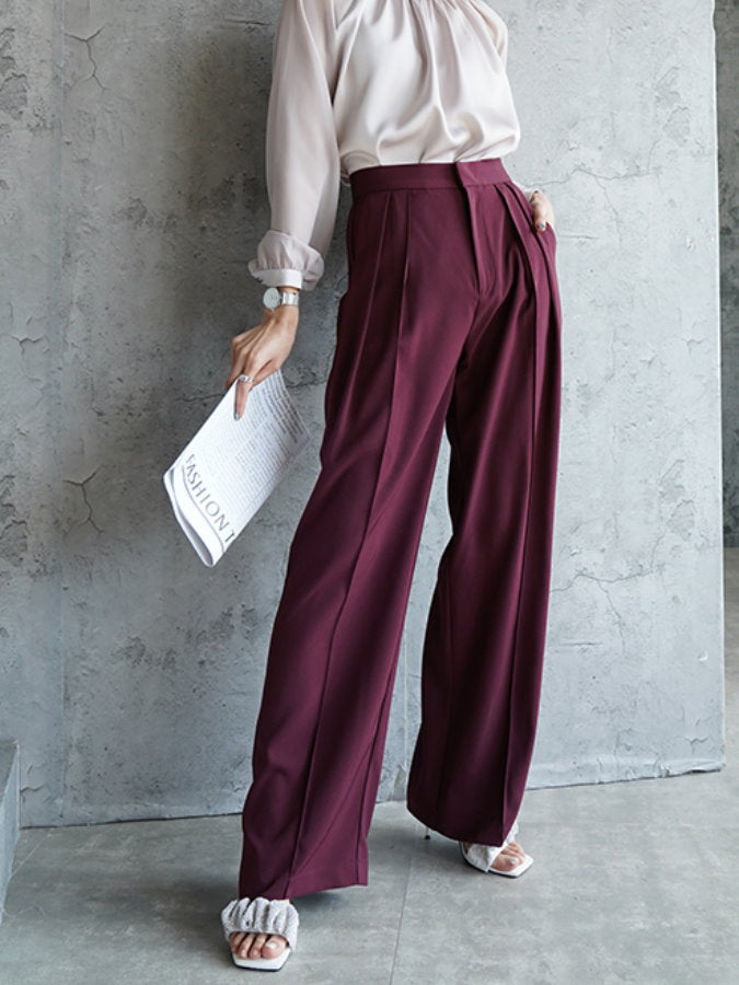 Loose Draped Wide Leg Pants HL3509