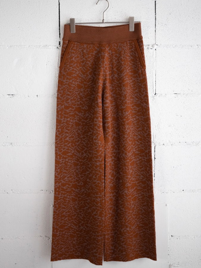 Jacquard Knit Straight Pants HL3908