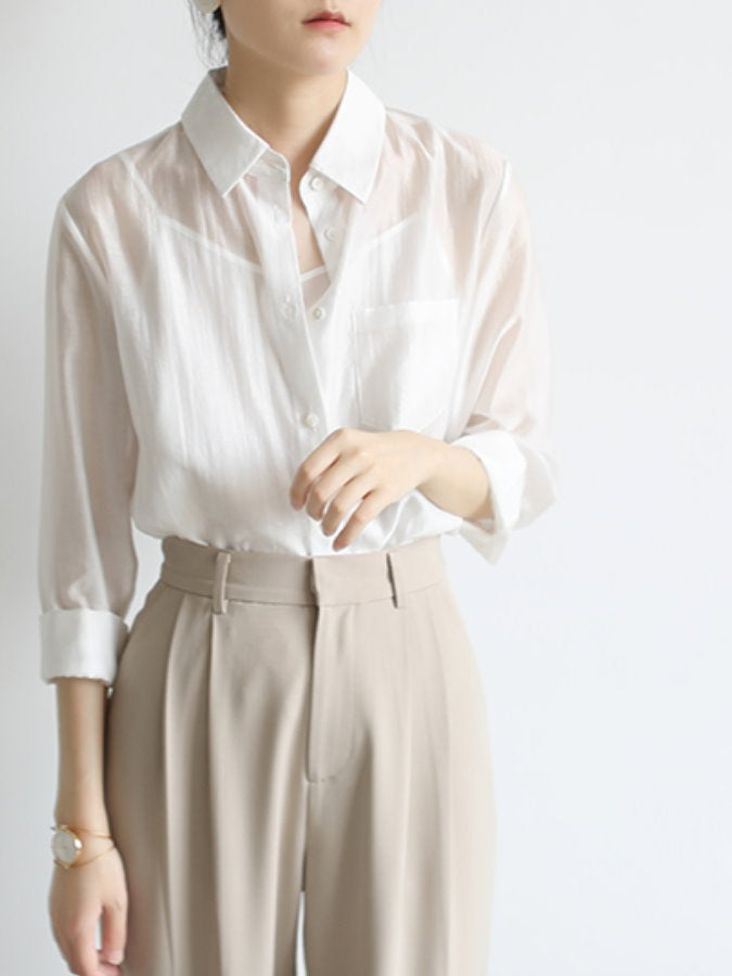 Waist Tuck Tapered Pants HL3597