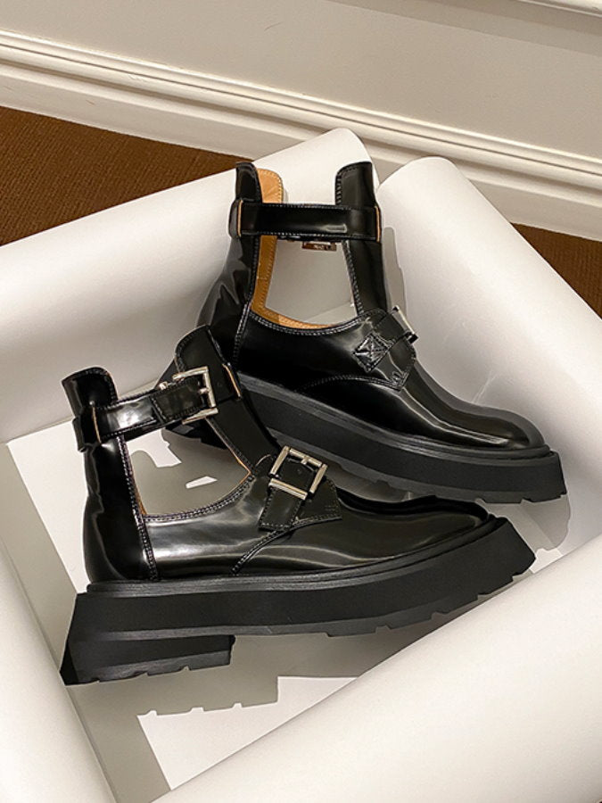 Buckle Belt Sandal Short Boots HL3963