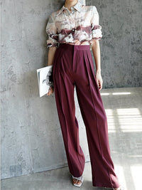 Loose Draped Wide Leg Pants HL3509