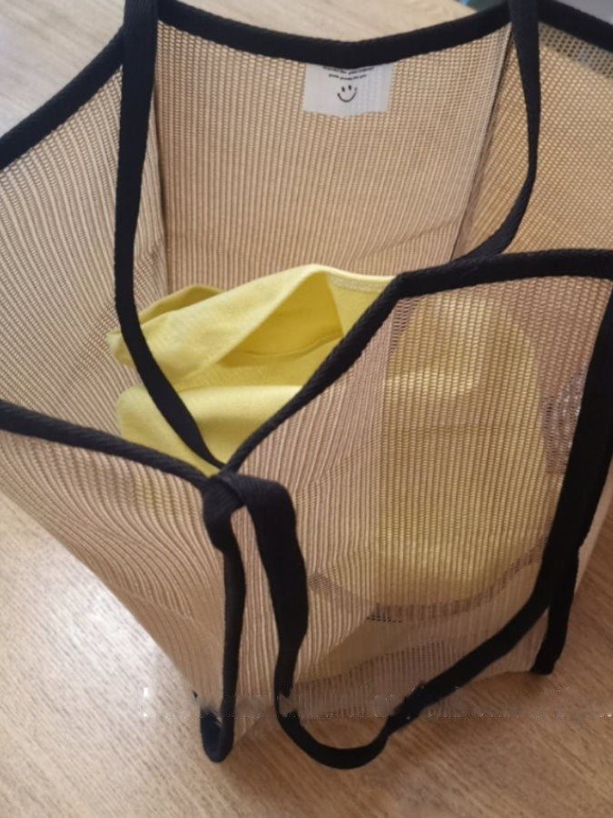 Piping mesh tote bag HL3567