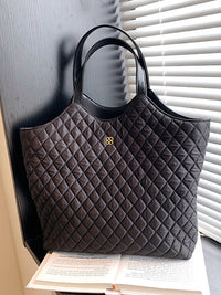 Quilted Shoulder Tote Bag_HL4156