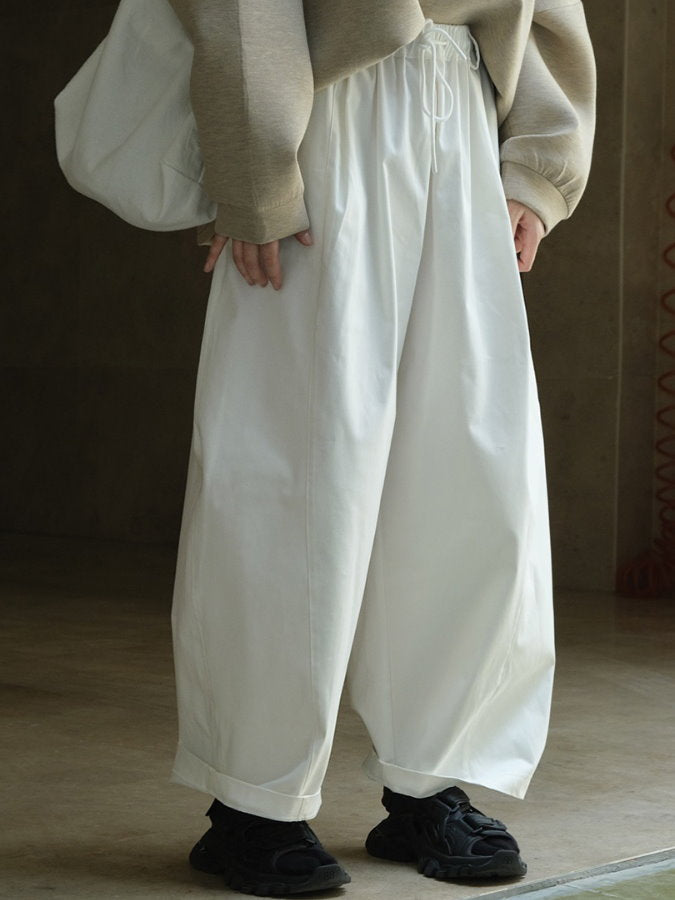 Wide Tuck Lantern Pants HL3838