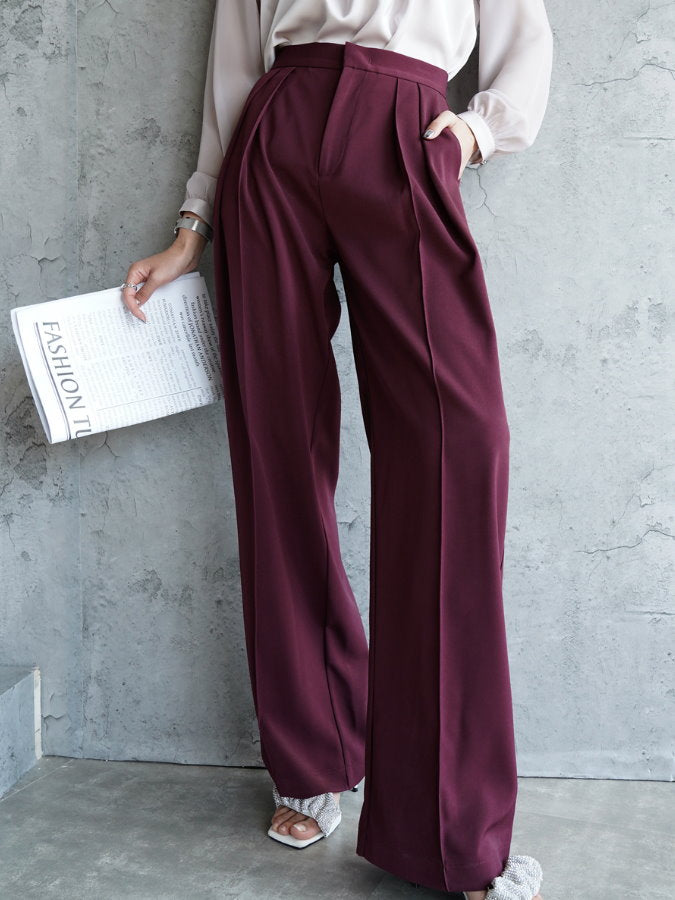 Loose Draped Wide Leg Pants HL3509