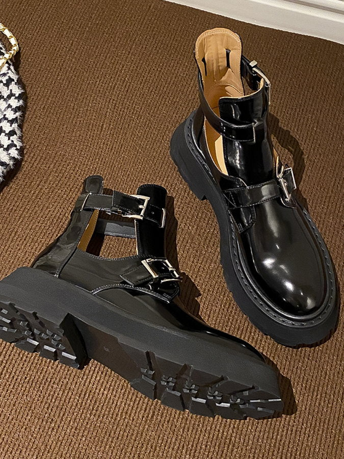Buckle Belt Sandal Short Boots HL3963
