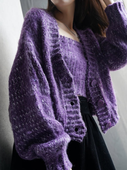 Cami cardigan knit ensemble HL4090
