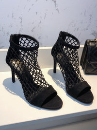 Open Toe Mesh Boot Sandals HL3708