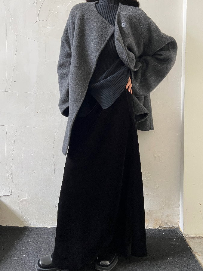 Velvet Maxi Skirt HL4243