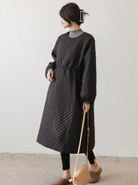 Quilted Pullover Coat HL3920