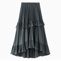 Asymmetrical Frilled Ballock Skirt_5278