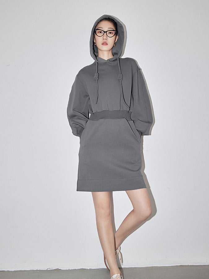 Waist Shape Hoodie Dress HL4280