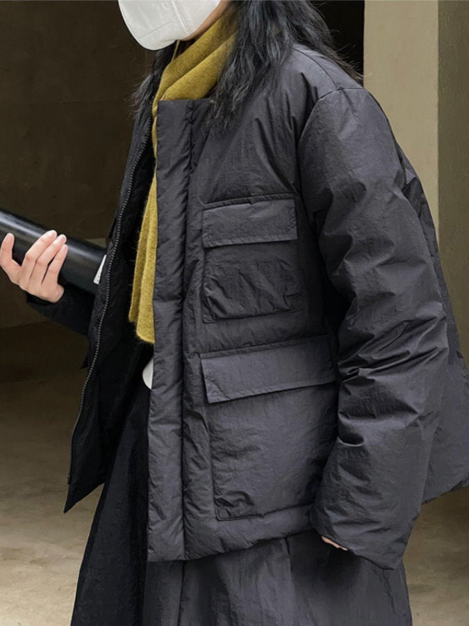 Flap Pocket Down Jacket HL4222