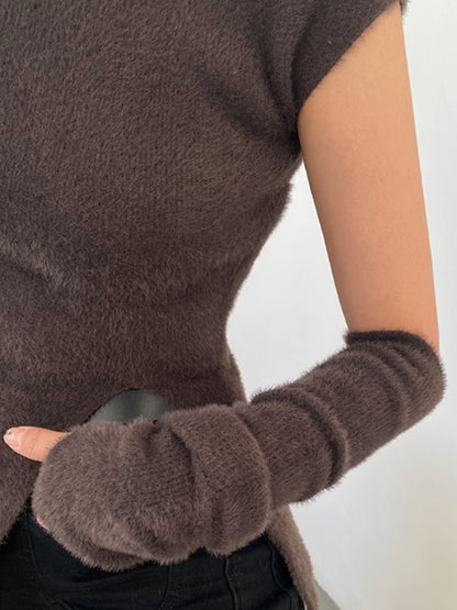 French Sleeve Knit Arm Warmer Set_BDHL4360
