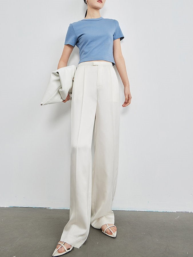 Center Press Wide Leg Pants_BDHL4372