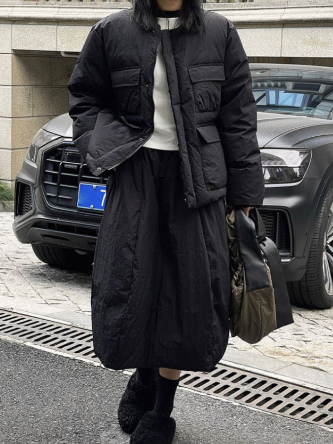 Flap Pocket Down Jacket HL4222