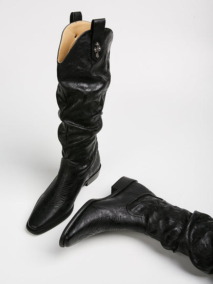 Pointed toe western cowboy boots_BDHL5318