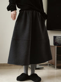 Plump Flared Long Skirt HL4217