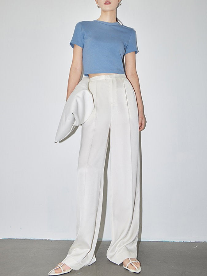 Center Press Wide Leg Pants_BDHL4372