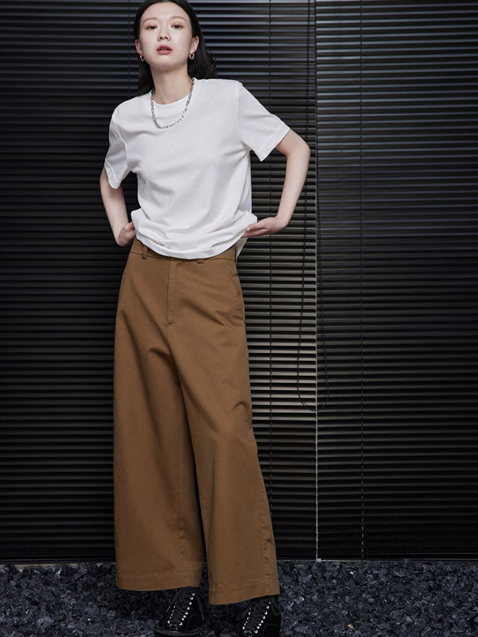 Cropped Straight Wide Pants_BDHL4449