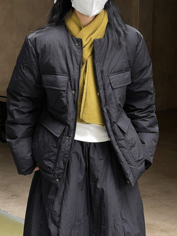 Flap Pocket Down Jacket HL4222