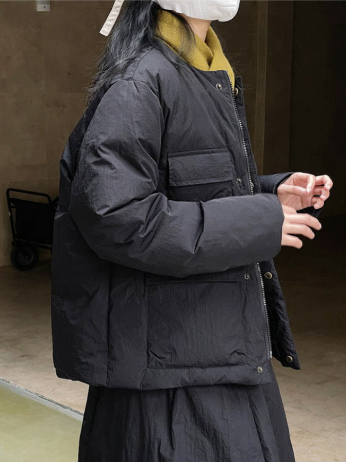 Flap Pocket Down Jacket HL4222