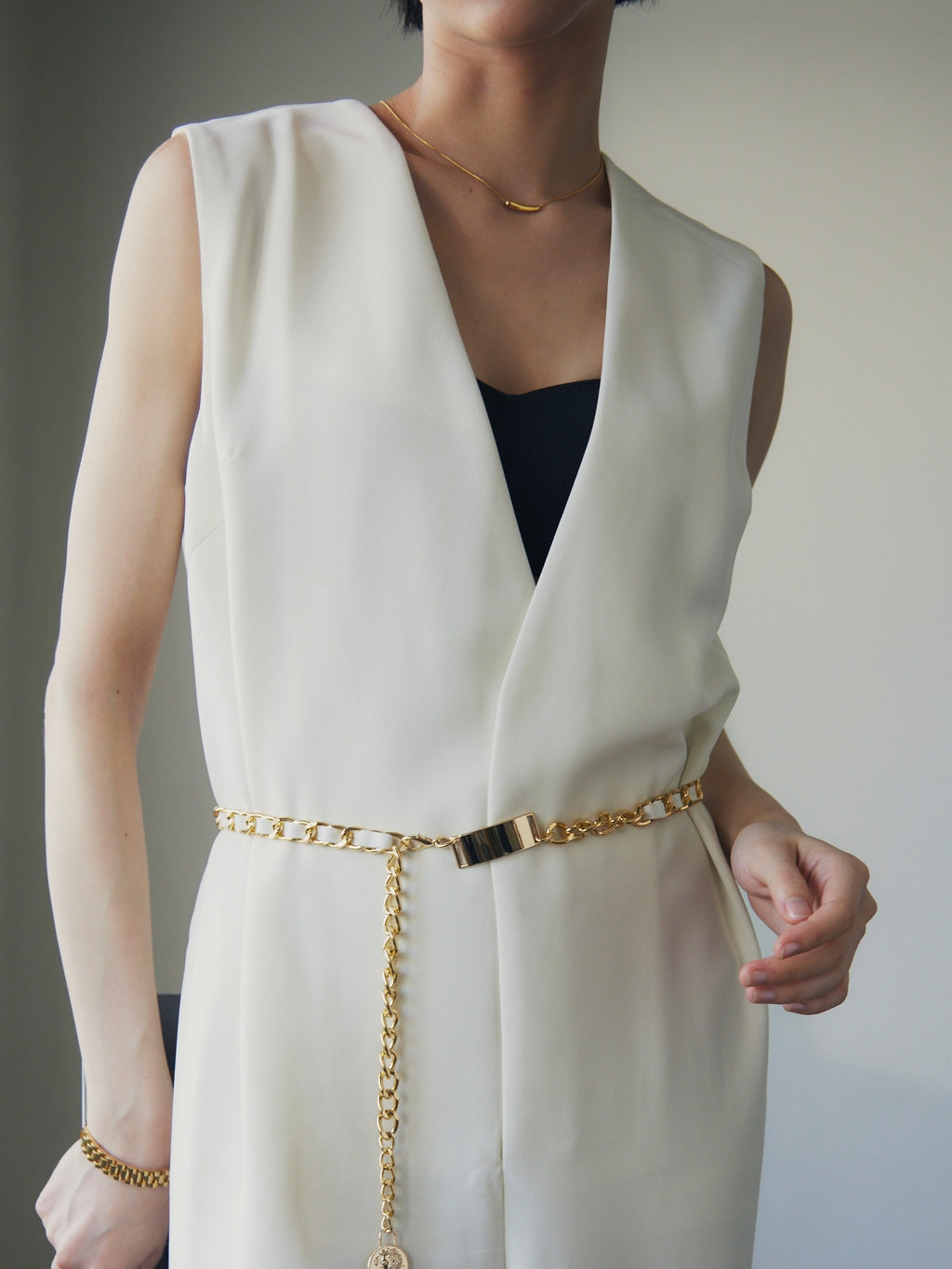 [In Stock] V-Neck Wide Leg Jumpsuit_LCHK/9029