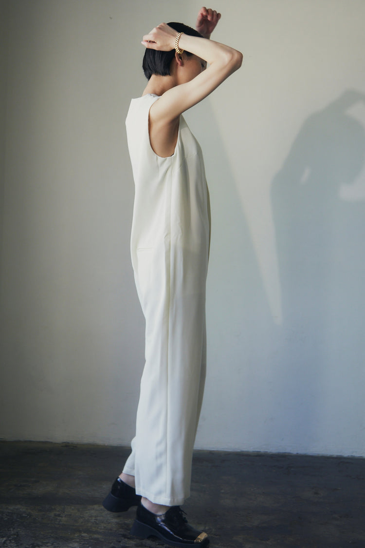 V-Neck Wide Leg Jumpsuit_LCHK/9029