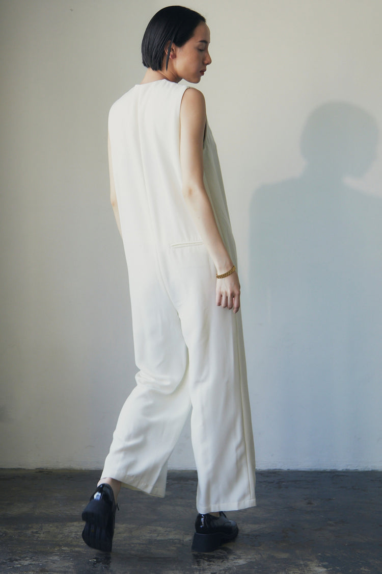 V-Neck Wide Leg Jumpsuit_LCHK/9029