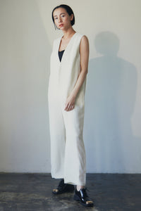 V-Neck Wide Leg Jumpsuit_LCHK/9029