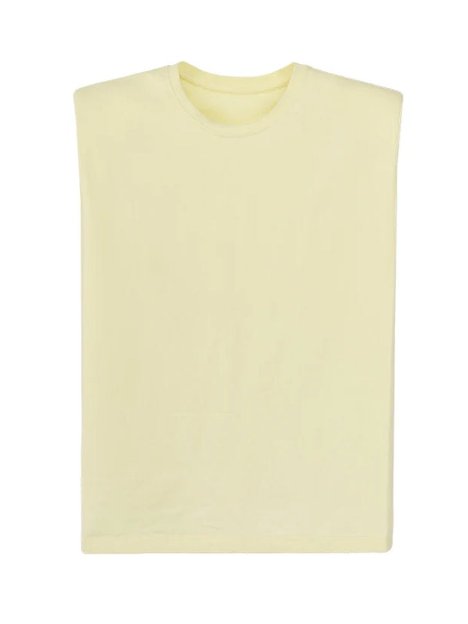 Power Shoulder Sleeveless Shirts_BDHL4371