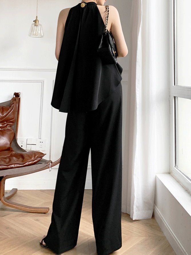 Back slit jumpsuit_9238