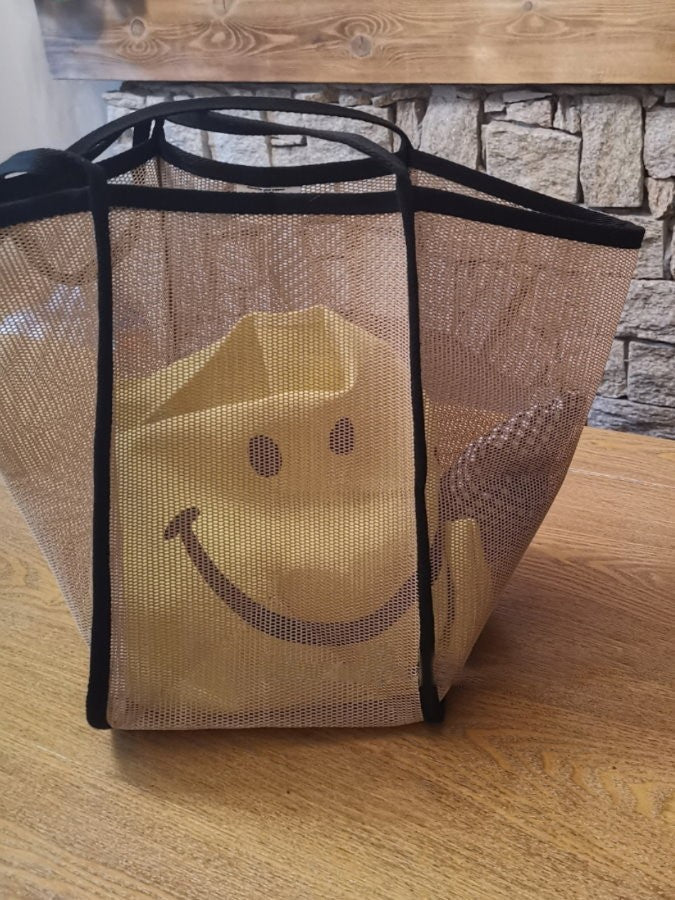 Piping mesh tote bag HL3567
