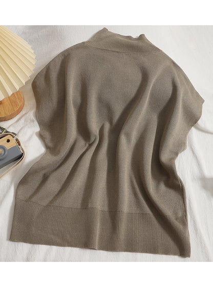 Mock Neck Knit Pullover HL3640