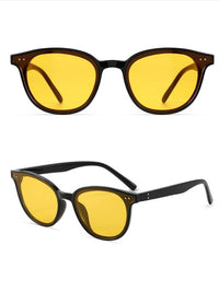 Black Frame Colored Lens Sunglasses HL3639