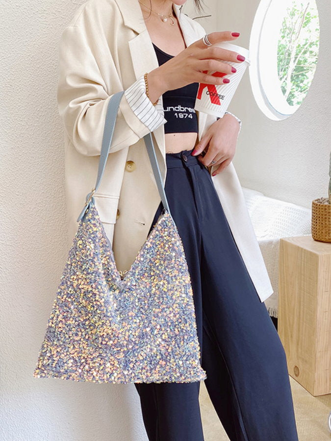 Mixed Sequins Shoulder Bag_HL3853