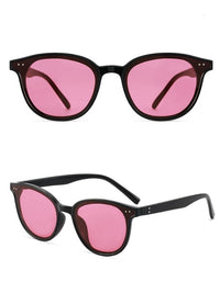 Black Frame Colored Lens Sunglasses HL3639