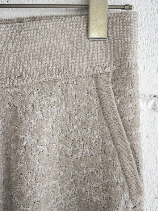 Jacquard Knit Straight Pants HL3908