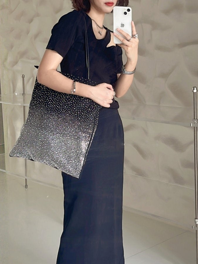 Glade Rhinestone Shoulder Bag HL3980